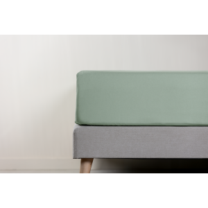 NL BL Emma Topper Cover Percale 180x210 Green