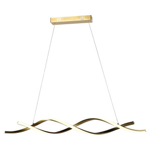 Richmond Hanglamp 'Lorine' 100cm, kleur Brushed Gold