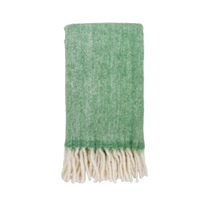 Petra wollen plaid groen - 170 x 130 cm