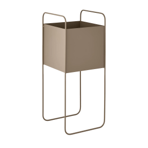 Emelie metalen plantenbak - bruin