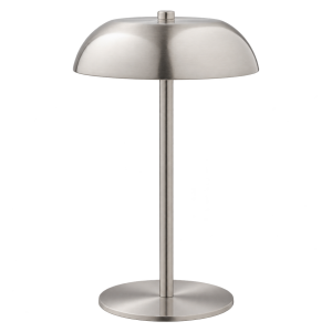 Fenne metalen oplaadbare tafellamp zilver