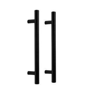 XIVADA Handgreep Reza - Aluminium - 20 cm - Zwart - Set van 2
