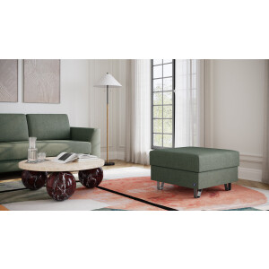 BRUNO poef 70x70 in aurora forest groen | Comfortabele opbergruimte en praktische opbergruimte