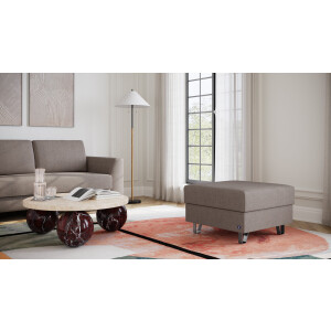 BRUNO poef 70x70 in aurora taupe | Comfortabele opbergruimte en praktische opbergruimte