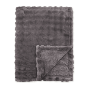 Bedsprei Ribbed Comfort - Antraciet - 150x200cm Van Byrklund Microvezel - Dekbed-Discounter.nl