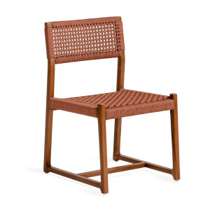 Jesper Home Tuinstoel 'Kuwana' Amber Teakhout, kleur Cinnamon