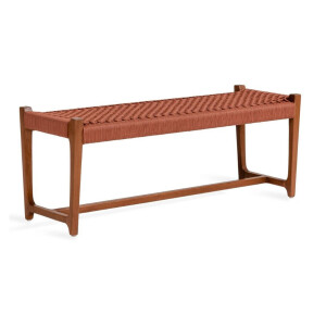 Jesper Home Bankje 'Kuwana' Amber Teakhout, kleur Cinnamon