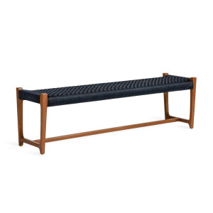 Jesper Home Bankje 'Kuwana' Amber Teakhout, kleur Indigo