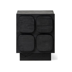 Jesper Home Bijzettafel 'Sirkka' Mindihout, 45 x 47cm, kleur Zwart