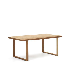 Kave Home Outdoor Eettafel 'Canadell' Teakhout, 180 x 90cm