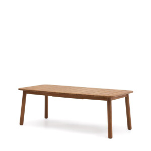 Kave Home Uitschuifbare Eettafel 'Turqueta' Teakhout, 220-294 x 100cm