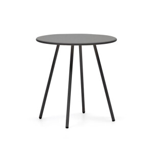Kave Home Outdoor Bistrotafel 'Montjoi' 70cm, kleur Donkergrijs