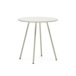 Kave Home Outdoor Bistrotafel 'Montjoi' 70cm, kleur Wit