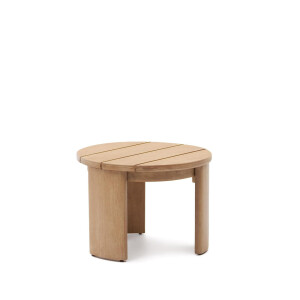 Kave Home Ronde Bijzettafel 'Xoriguer' Eucalyptushout, 43 cm hoog