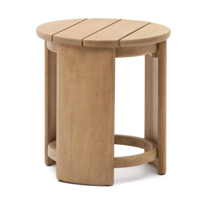 Kave Home Ronde Bijzettafel 'Xoriguer' Eucalyptushout, 60cm hoog
