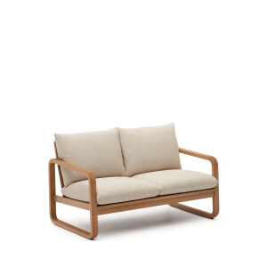 Kave Home 2-zits Loungebank 'Sacaleta' Eucalyptushout
