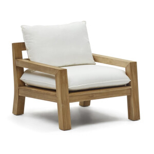 Kave Home Fauteuil 'Forcanera' Teakhout