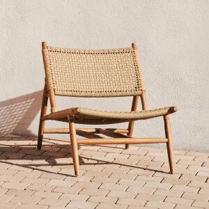 Kave Home Fauteuil 'Codolar' Teakhout