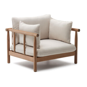 Kave Home Outdoor Fauteuil 'Sacova' Eucalyptushout