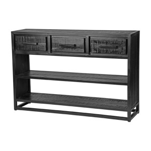 LABEL51 Sidetable 'Chili' Zwart Mangohout, 115cm