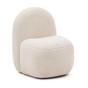 Kave Home Kinderfauteuil 'Bucky' Bouclé, kleur Wit