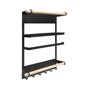 QUVIO Keukenrek - Magneetstrip - Zwart