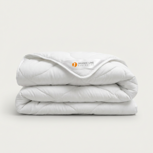 Dekbed Katoen Comfort - All Season - 140x220 Cm (Eenpersoons) - Orange Line - Dekbed-Discounter.nl