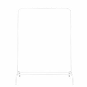 QUVIO Kledingrek met schoenen opbergruimte - 40 x 110 x 150 cm - Wit