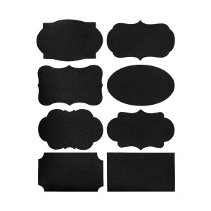 QUVIO Krijt sticker set van 80 stickers - 4,3 x 7 cm