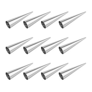 Krumble ijshoorn mallen - RVS - Set van 12 - 12 cm