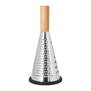 Krumble Rasp met houten handvat - Antislip - RVS en hout