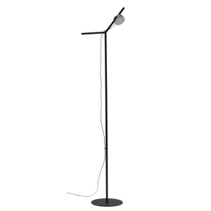 Kave Home Vloerlamp 'Orey' Met verplaatsbare spot, kleur Zwart