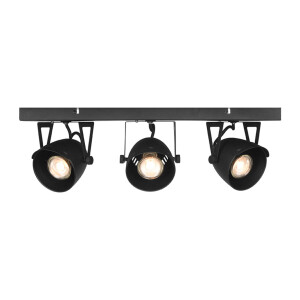 LABEL51 LED Spot 'Cap' 3-lichts 48x10x14 cm, kleur Zwart