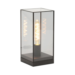 Light & Living Tafellamp 'Askjer' 32.5cm, kleur Mat Zwart