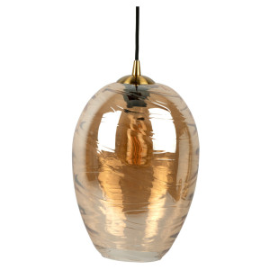 Leitmotiv Hanglamp 'Glamour Cone' ø23cm, kleur Amberbruin