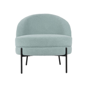 Leitmotiv Fauteuil 'Noble' Teddy, kleur Blauw