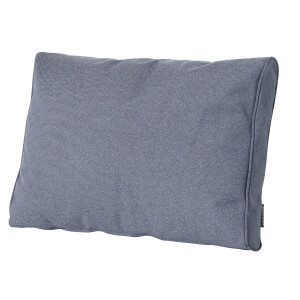 Loungekussen ruggedeelte premium 60x40cm carré   Manchester denim grey (waterafstotend)
