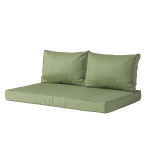 Palletkussen zit en rug Carré (120x80cm)   Basic green