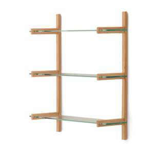 Kave Home Wandrek 'Sitra' Eikenhout en glas, 98 x 90cm