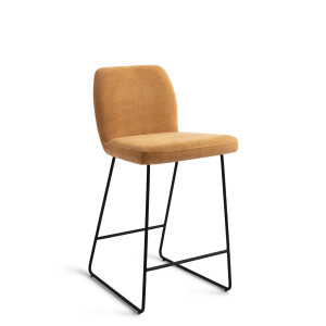Jesper Home Barstoel 'Ikata' Slide Black, kleur Honey Harvest (zithoogte 66cm)