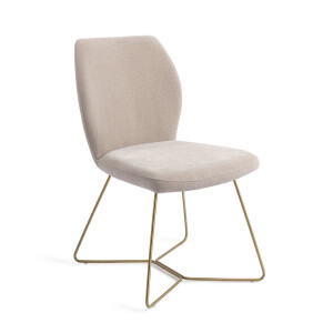 Jesper Home Eetkamerstoel 'Ikata' Beehive Gold, kleur Sand Strand