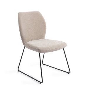 Jesper Home Eetkamerstoel 'Ikata' Slide Black, kleur Sand Strand