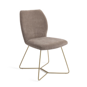 Jesper Home Eetkamerstoel 'Ikata' Beehive Gold, kleur Mocha Mist
