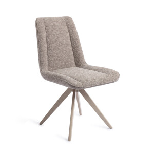 Jesper Home Draaibare Eetkamerstoel 'Umedo' Turn Beige, kleur Grainy Greige