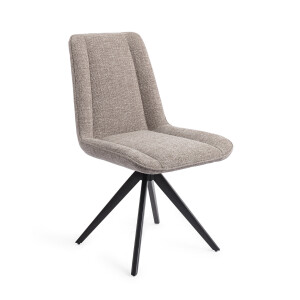 Jesper Home Draaibare Eetkamerstoel 'Umedo' Turn Black, kleur Grainy Greige