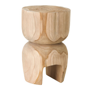 MUST Living Bijzettafel 'Amber' Teakhout, kleur Naturel