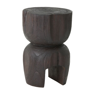 MUST Living Bijzettafel 'Amber' Teakhout, kleur Bruin