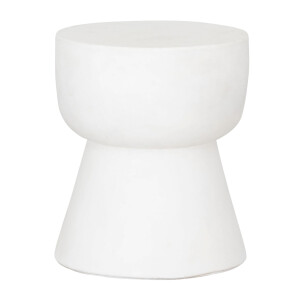 MUST Living Krukje 'Motto' Cement, 30cm, kleur Wit
