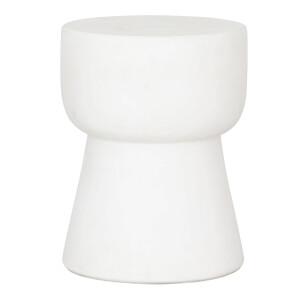 MUST Living Krukje 'Motto' Cement, 35cm, kleur Wit