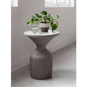 MUST Living Bijzettafel 'Flora', 51cm, kleur Olijf